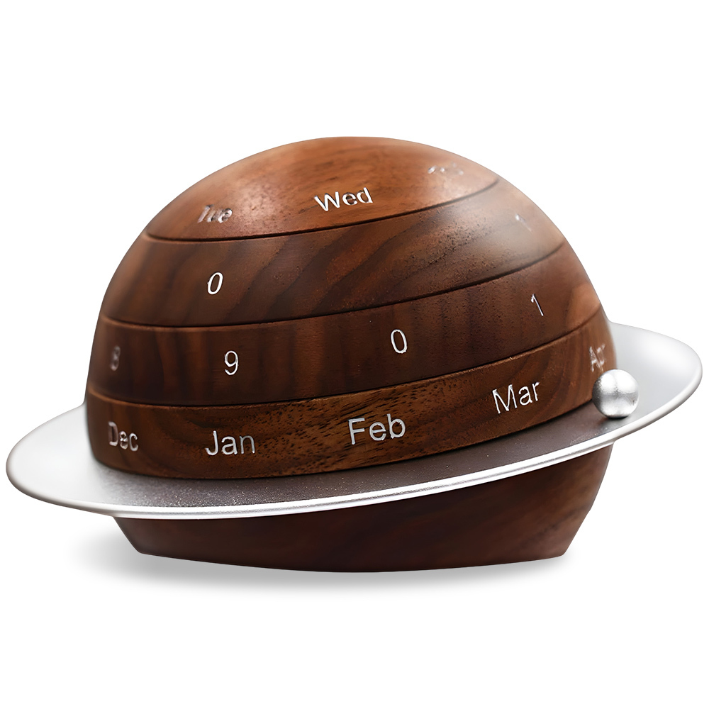 O'Pretty 歐沛媞 文創胡桃木萬年曆