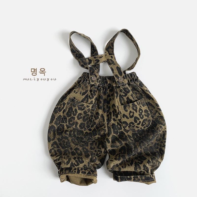 美豹  ⁺₊    豹紋元素不能少吊帶褲  𓍯 ꒱ ⁺₊    ＊可拆當褲子