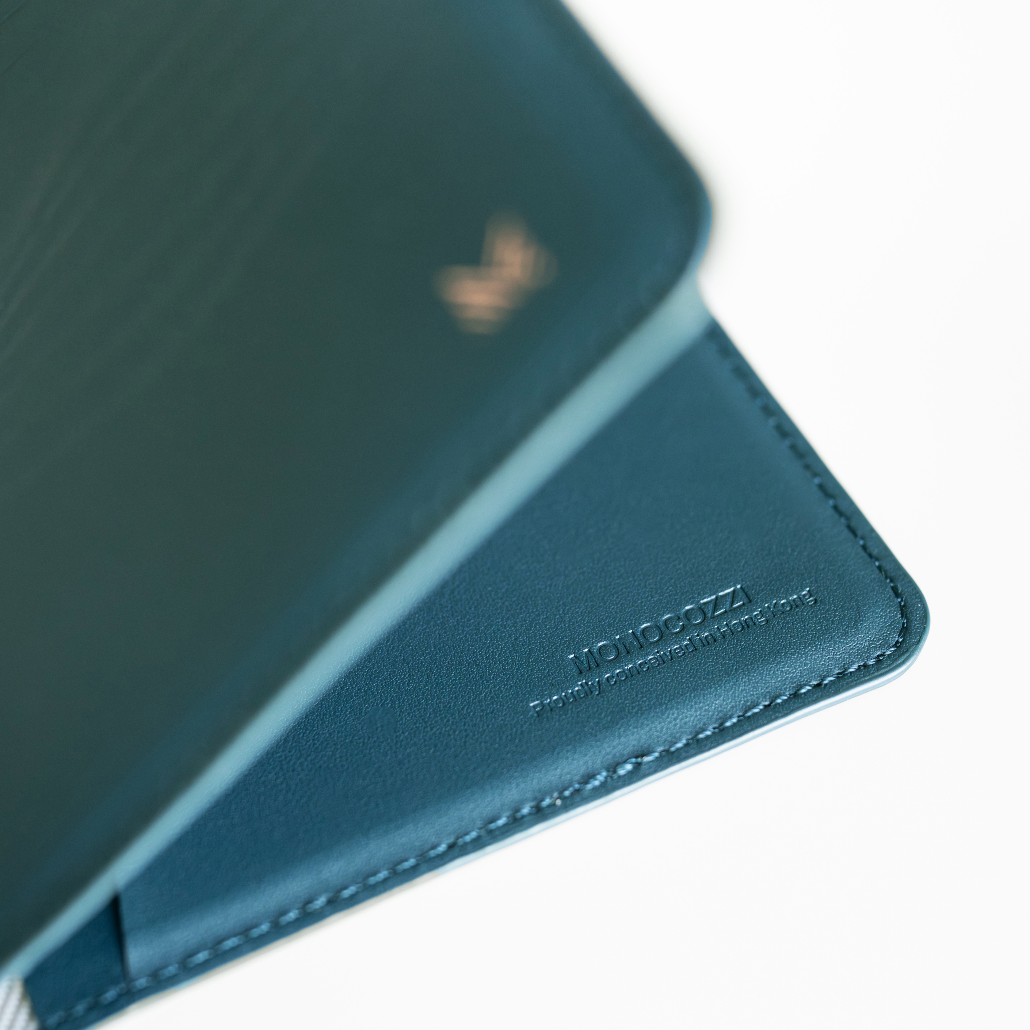 LUCID Refined | Biodegradable Leather Slim Passport Holder (with RFID) - Midnight Blue