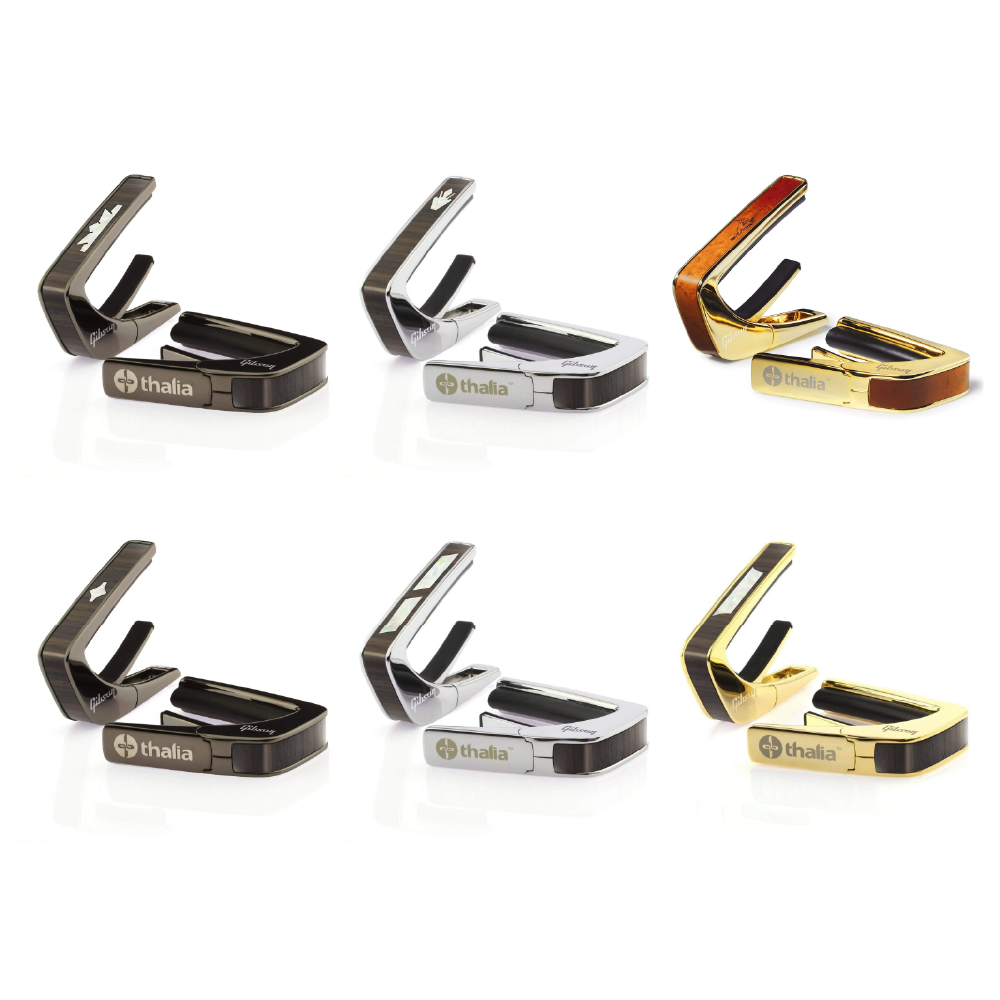 Thalia Thalia / Gibson 聯名款 Capo 移調夾 (黑銀/銀色鍍鉻/24K金) — 三峽效果器｜YA! 玩音樂