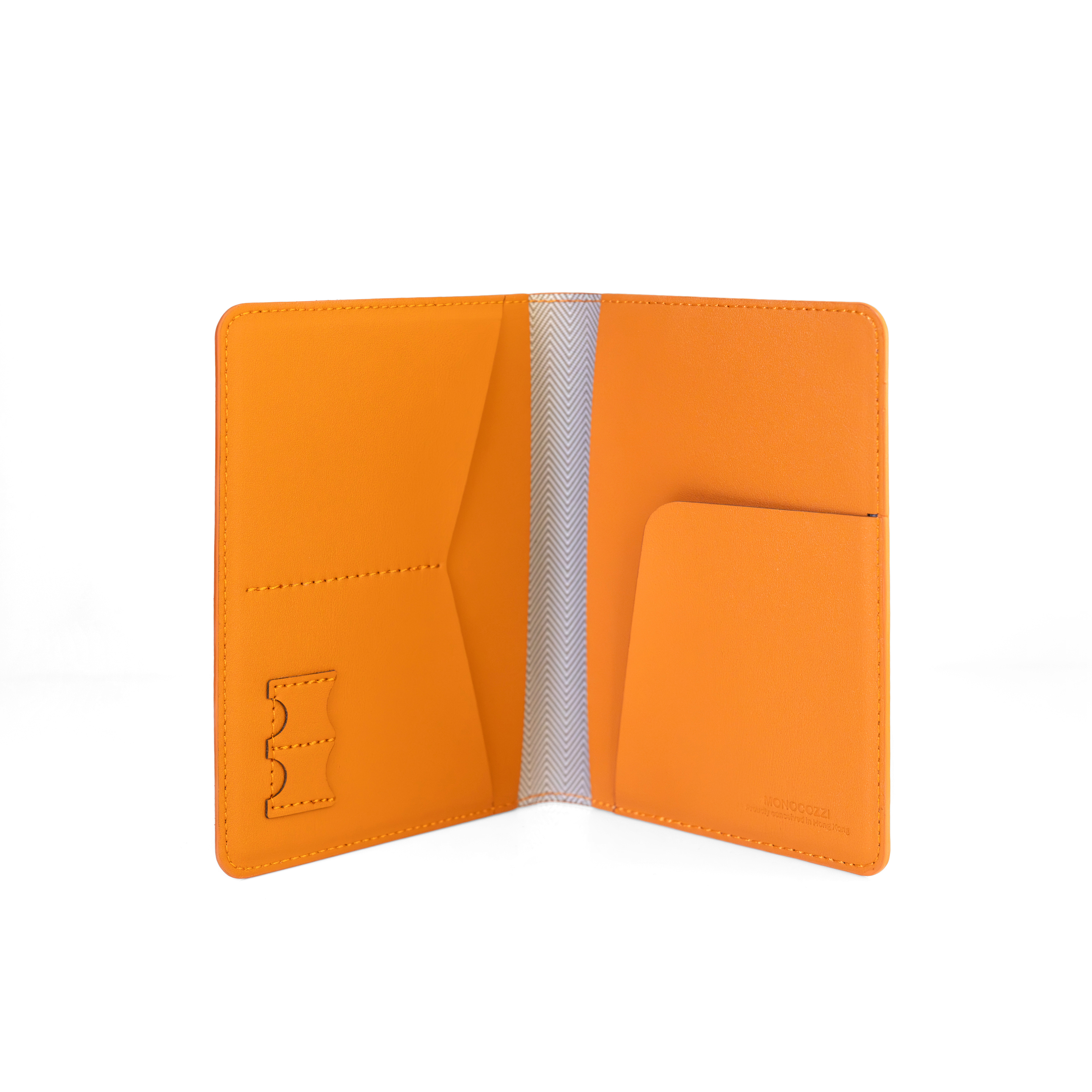 LUCID Refined | Biodegradable Leather Slim Passport Holder (with RFID) - English Tan