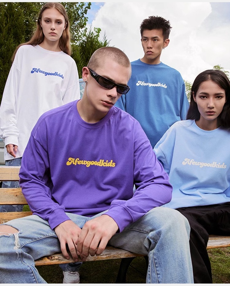 AFGK 純色背後環形字體Logo 長袖 A FEW GOOD KIDS