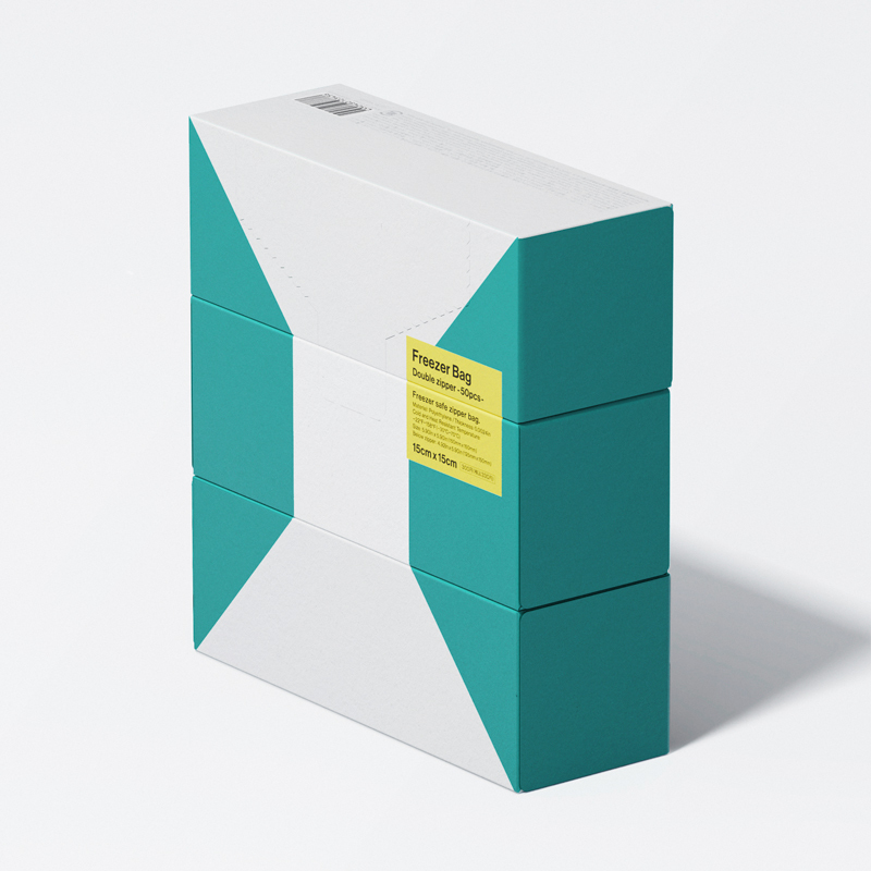 SP 雙拉鍊冷凍夾鏈袋/立方體 15x15cm 50入