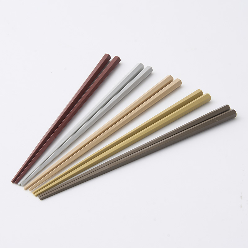 SP 六角筷子/暖色 23cm 5雙入