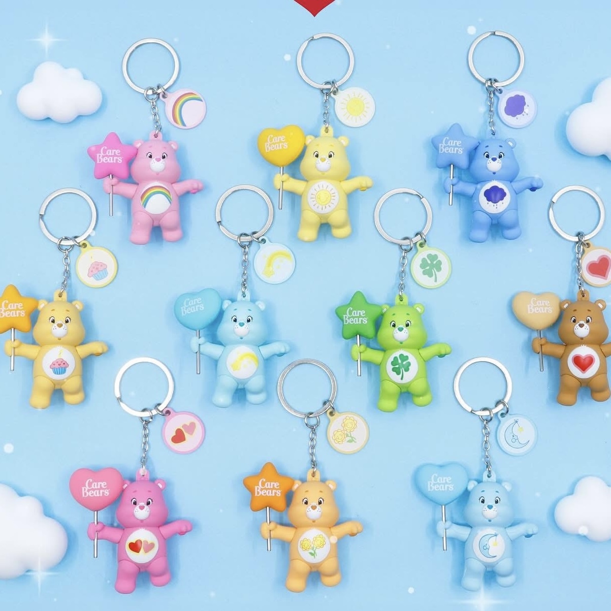 CARE BEARS 泰國 彩虹熊 鑰匙圈 125mm 代購