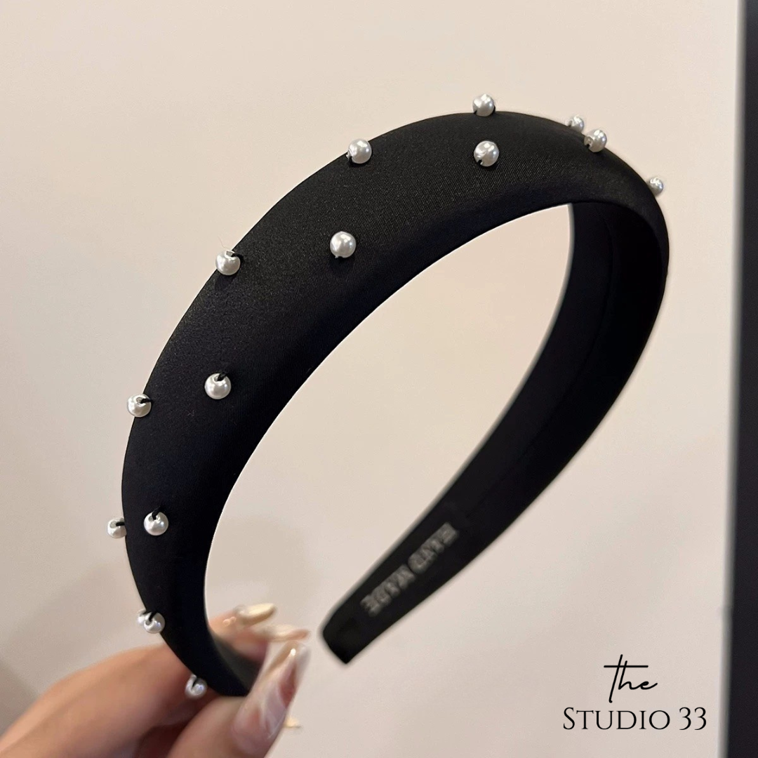 氣質寬版珍珠髮箍(特價)