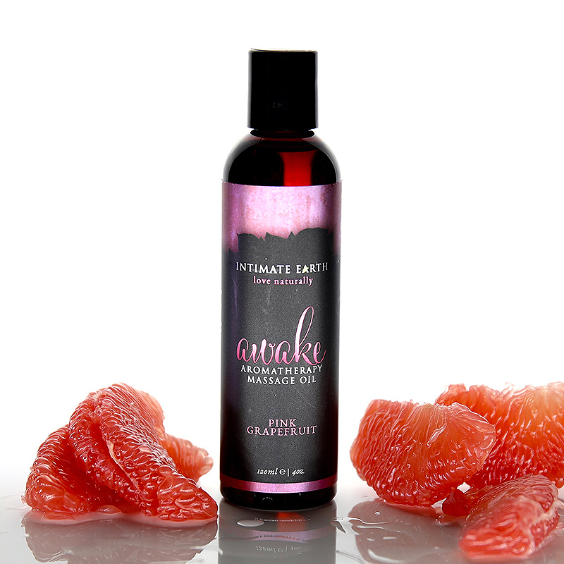Intimate Earth - Awake Pink Grapefruit Massage Oil - 120ml