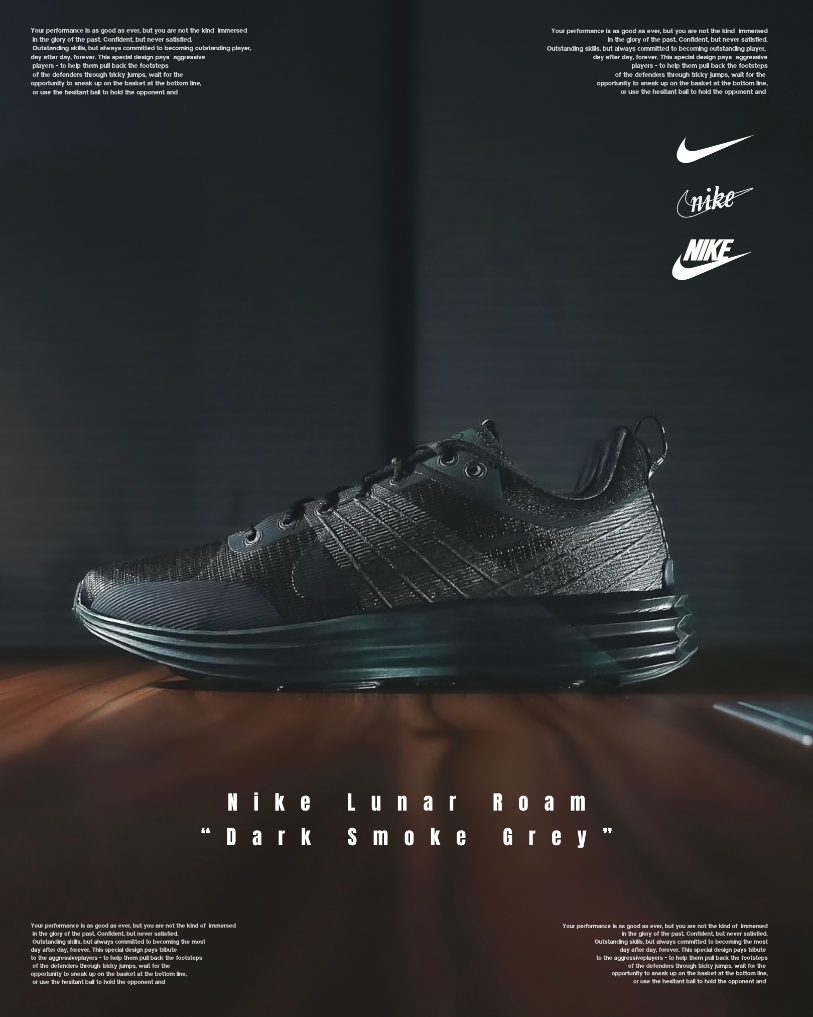 『復古再現 傳奇Lunar 🌙』Nike Lunar Roam “Dark Smoke Grey”