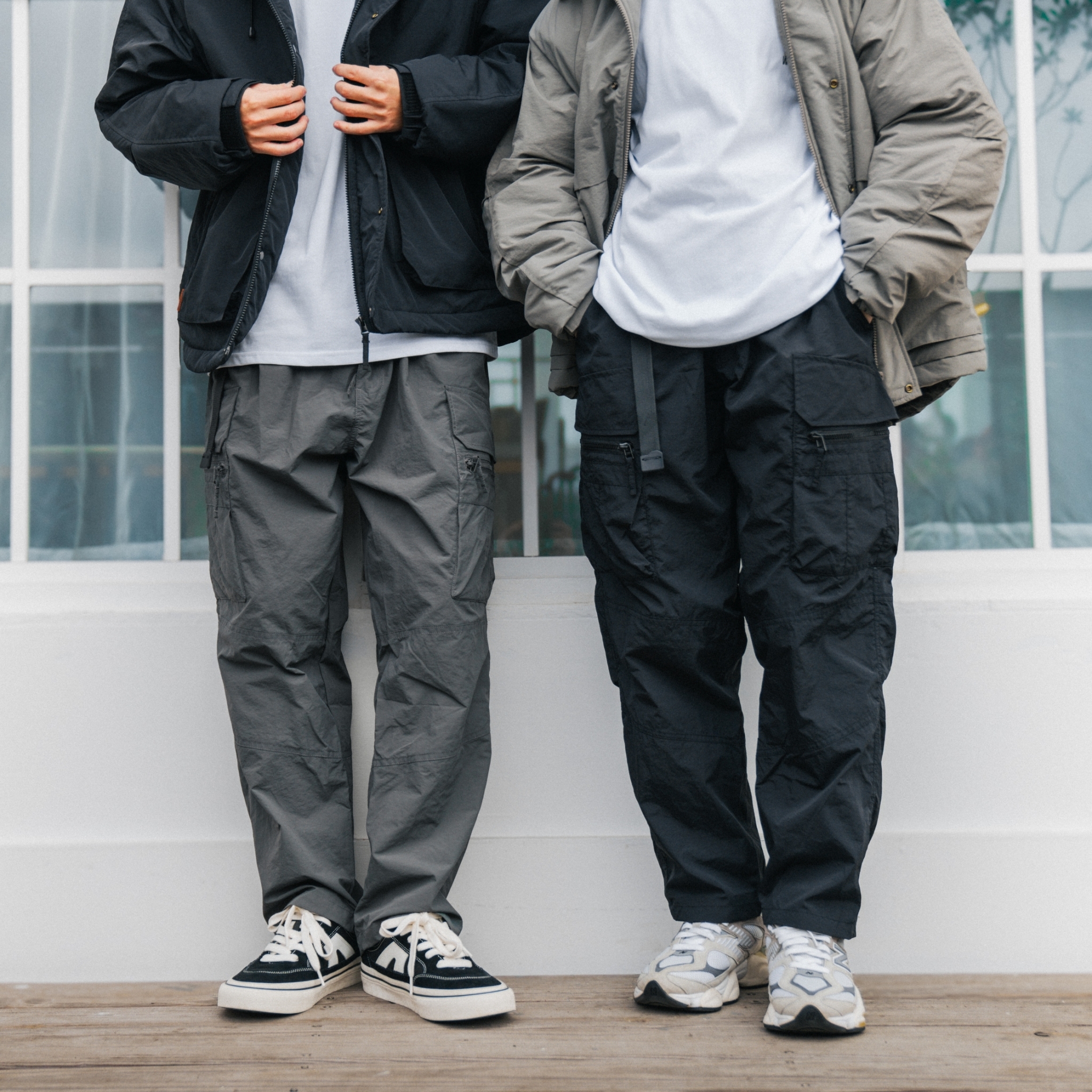 SGB 細格紈防潑水多口袋長褲長褲 SB0620