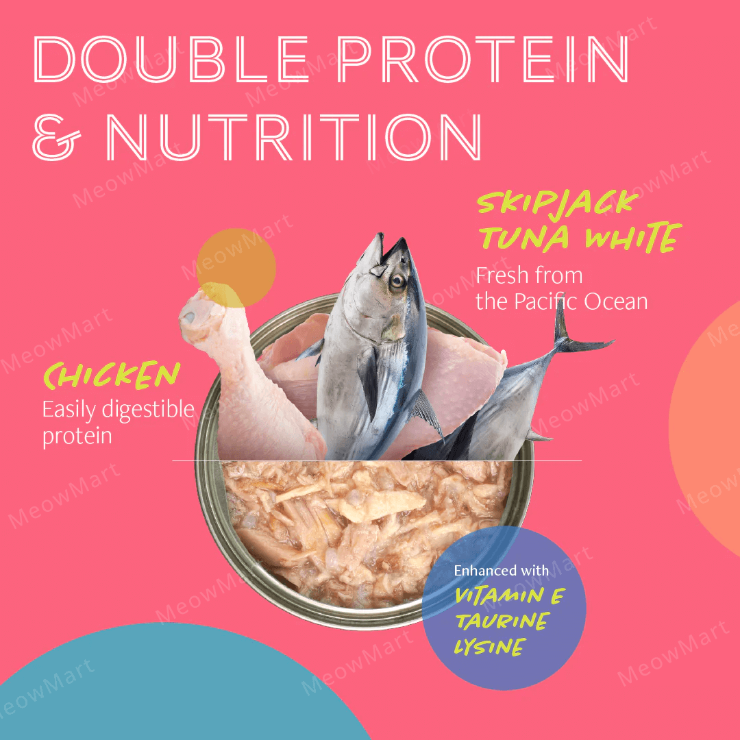 【6罐試食裝】Daily Delight 鮮嫩營養肉絲主食罐80g (平均口味)