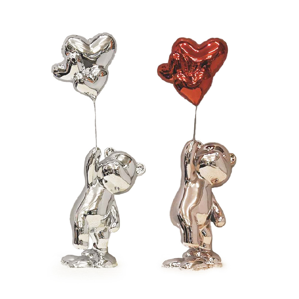 DipDipLife｜愛心氣球暴力小熊(站姿)｜兩色