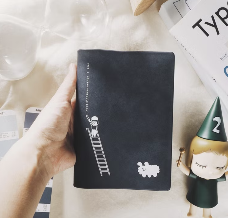 右手超人｜超淺色格子本｜小｜紀錄星星
