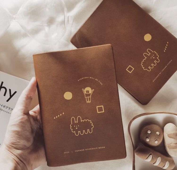 右手超人｜超淺色格子本｜小｜Hello