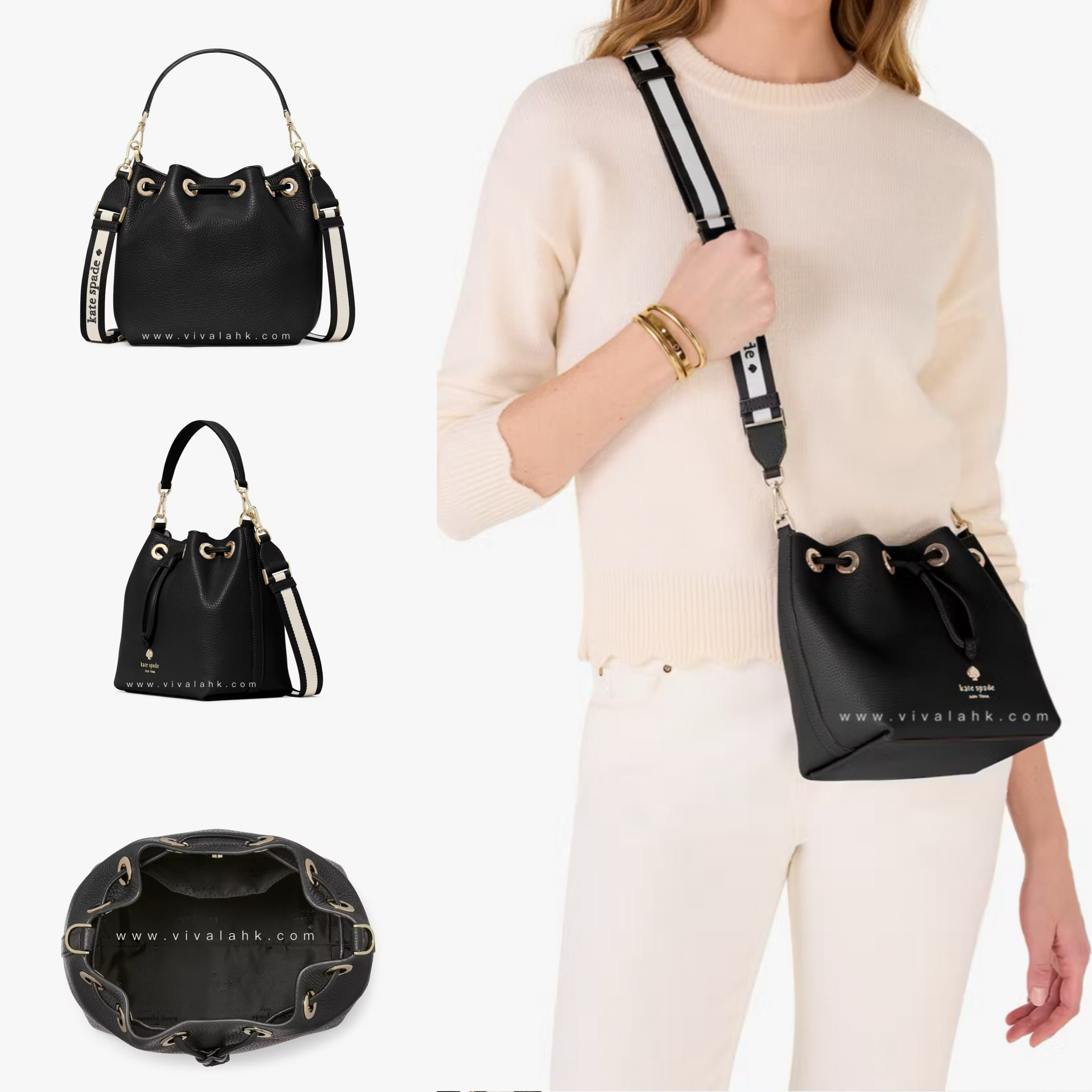 Kate Spade - Emma 全皮水桶袋 (S)  (KK071)