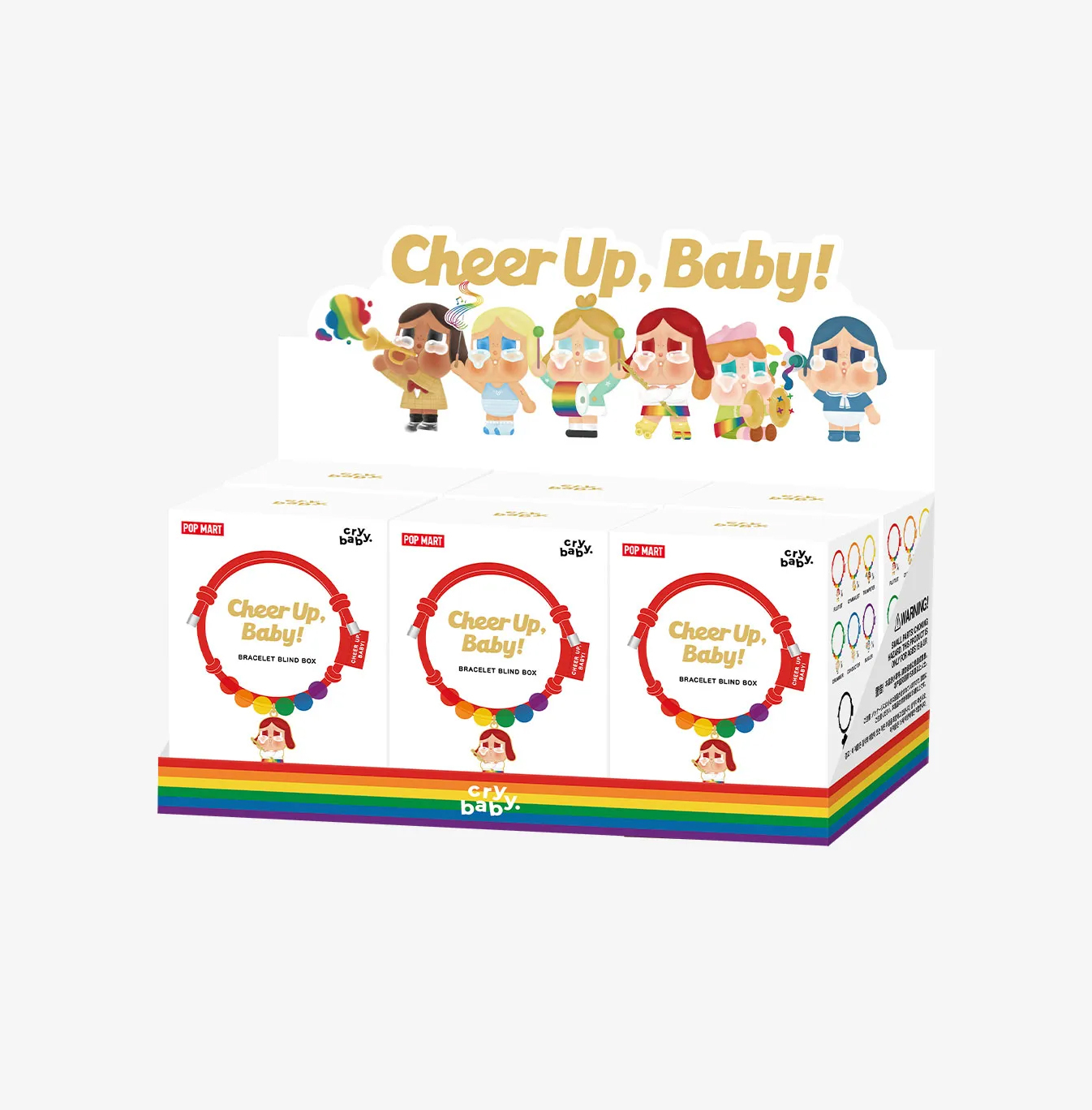 POP MART CRYBABY CHEER UP BABY!系列 大頭 泡泡瑪特 毛絨吊飾 盲盒