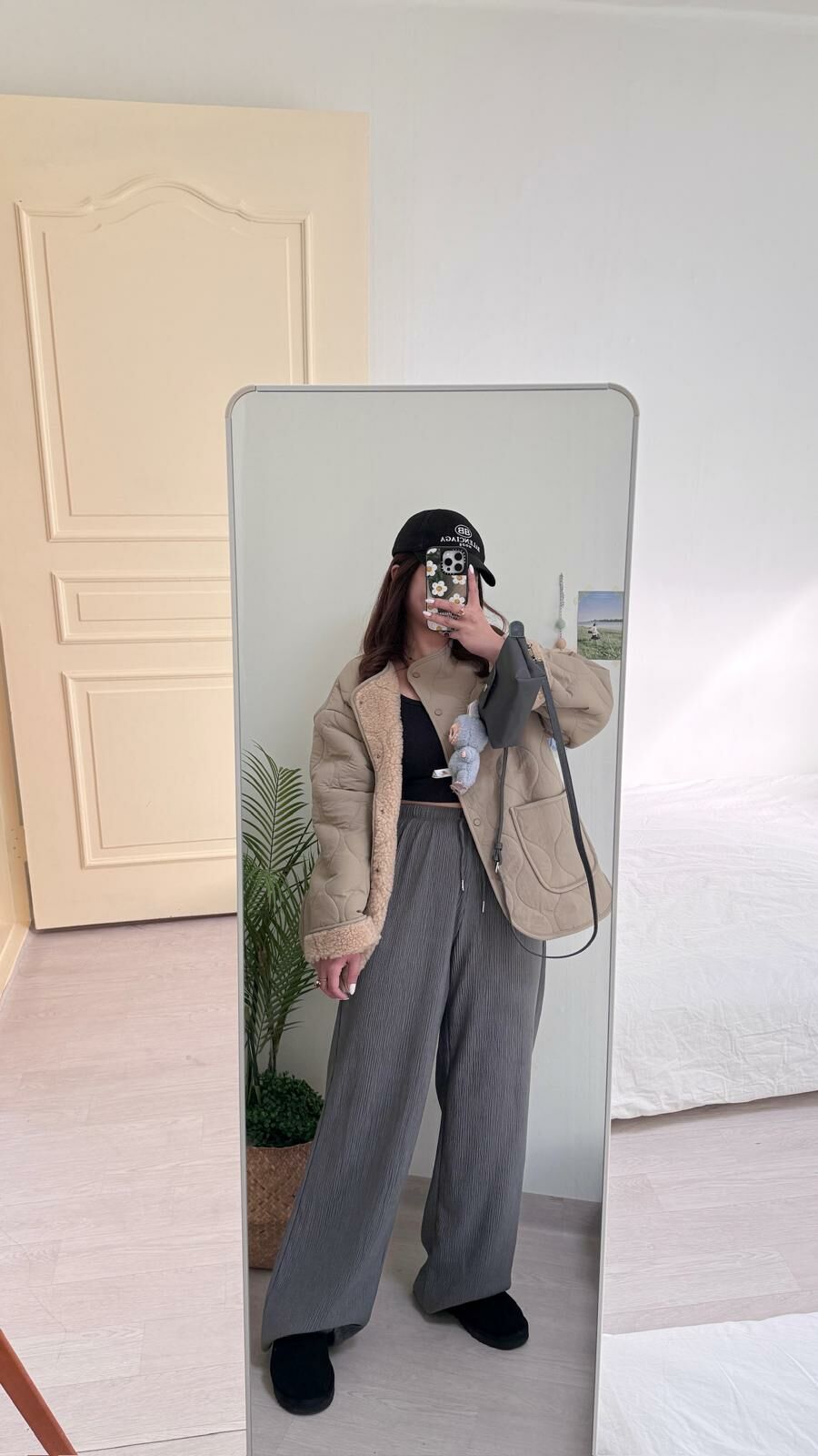 直紋綁繩長闊褲