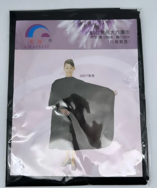 6007黑亮大方圍巾