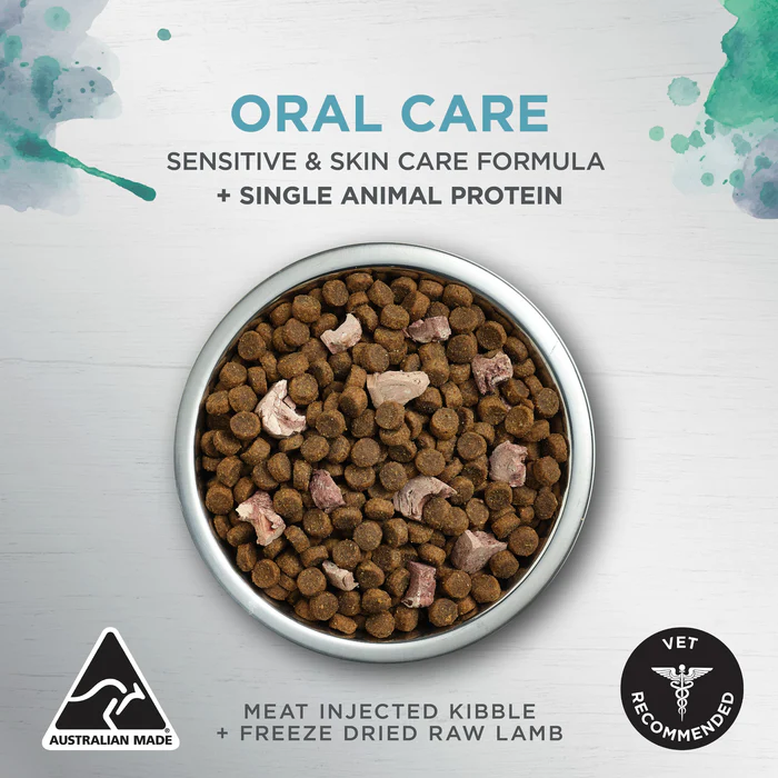 Ivory Coat Oral Care with Freeze Dried Raw Lamb Adult Cat 2kg