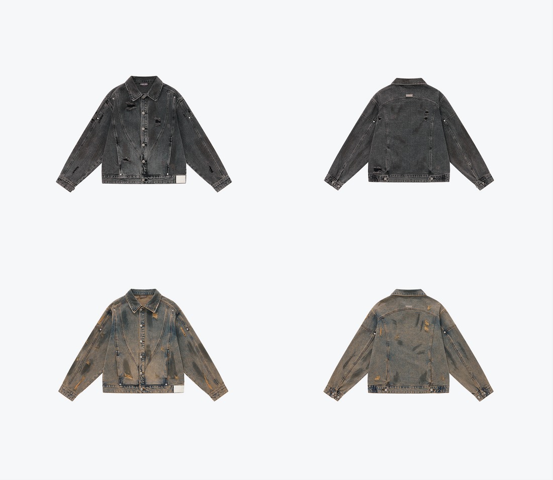 SENSE Cropped Fit Denim Jacket