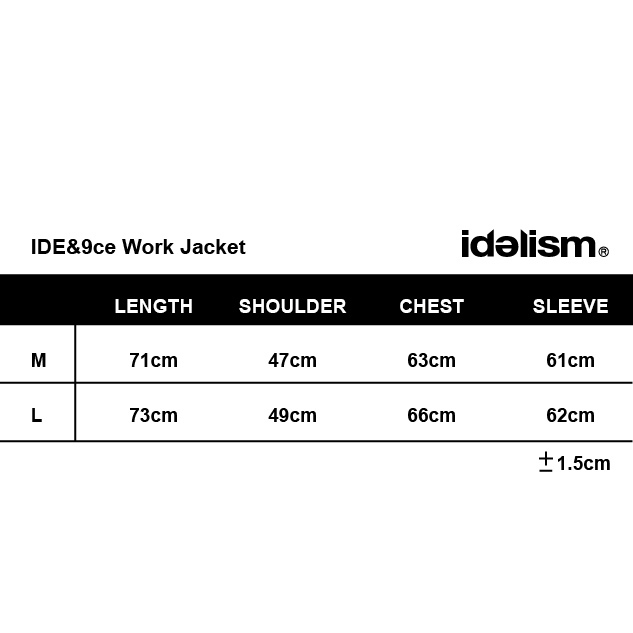 idealism IDE ID9cE Work Jacket 重磅外套【ID24072】