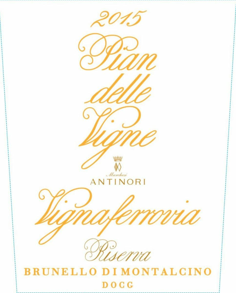 Antinori Pian delle Vigne Vignaferrovia Brunello di Montalcino Riserva 2015 (WS94)
