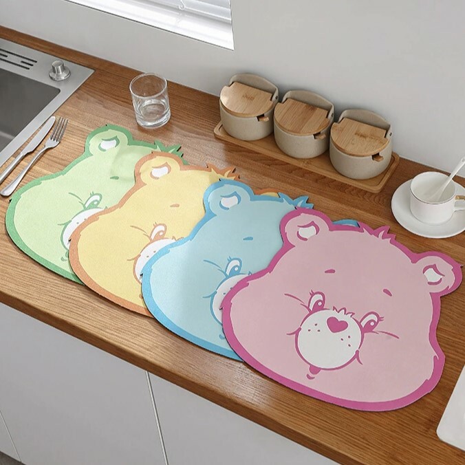 《5577》carebears彩虹小熊防水防油桌墊