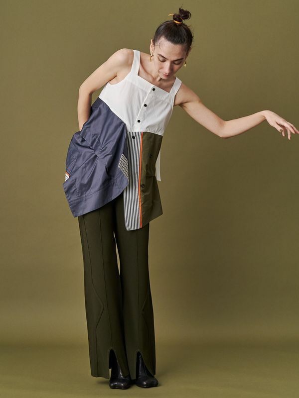 トップス UN3D. W WRAP SHIRT CAMISOLE 2025SS UN3D. - W WRAP SHIRT CAMISOLE (MIX)