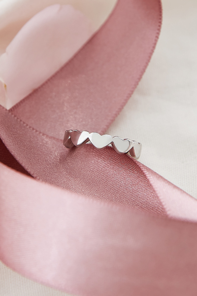 [2色]日常排列愛心戒指