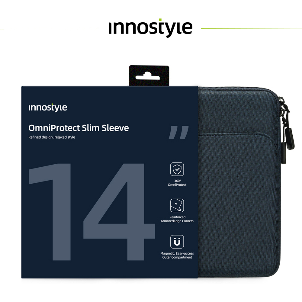 innostyle OmniProtect系列 14吋 專利緩衝 筆電/平板/電腦收納包 午夜藍