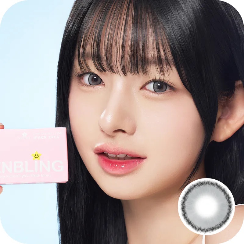 [散光] Lenbling Eye Only 1 Month FloRing Mono Gray｜月拋散光彩妝隱形眼鏡｜每盒2片