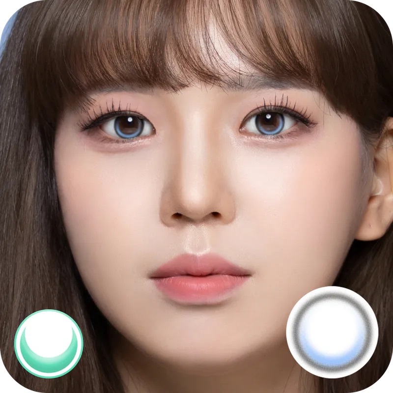 [散光] Lenbling Eye Only 1 Month Yuriel Shine Blue｜月拋散光彩妝隱形眼鏡｜每盒2片