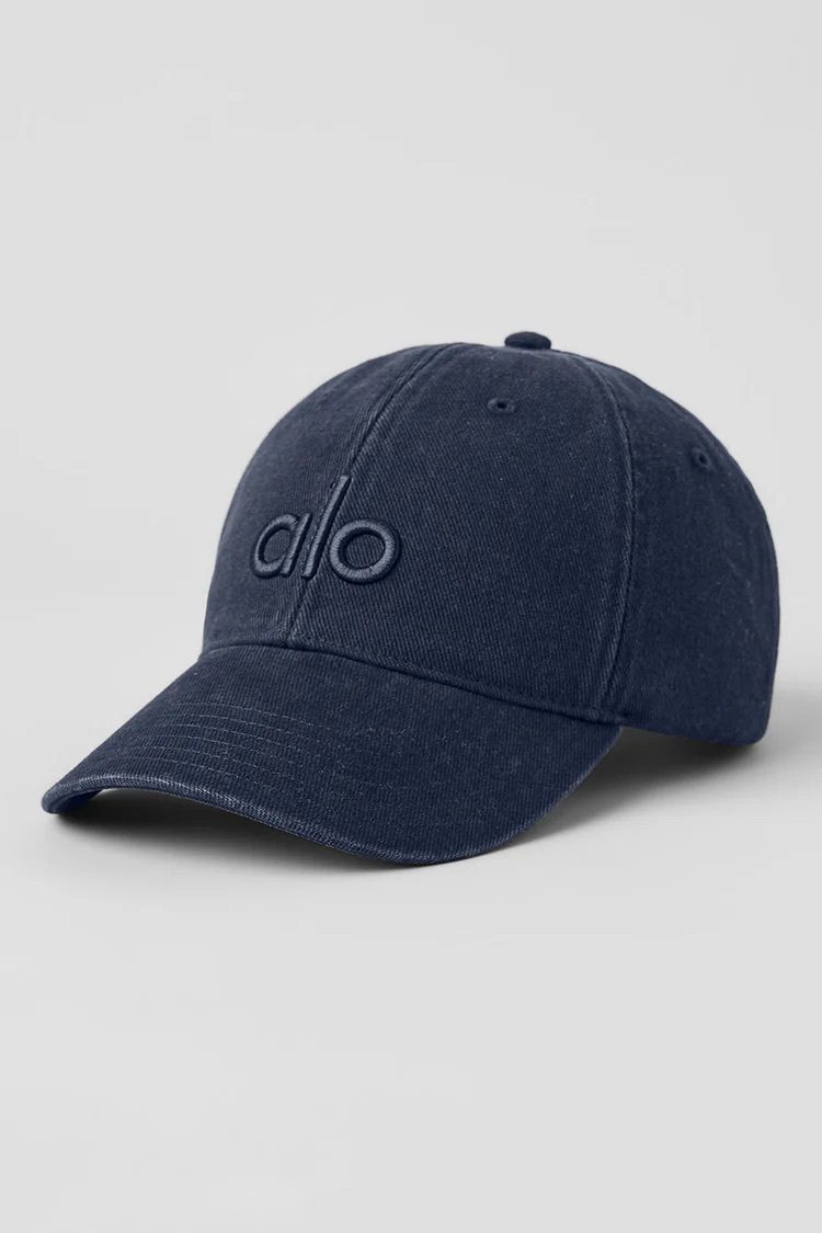ALO 水洗全黑棉質老帽WASHED OFF-DUTY CAP