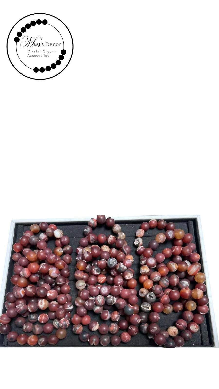 250828 - A97 10mm+磨砂天珠開口笑保山南紅瑪瑙手串