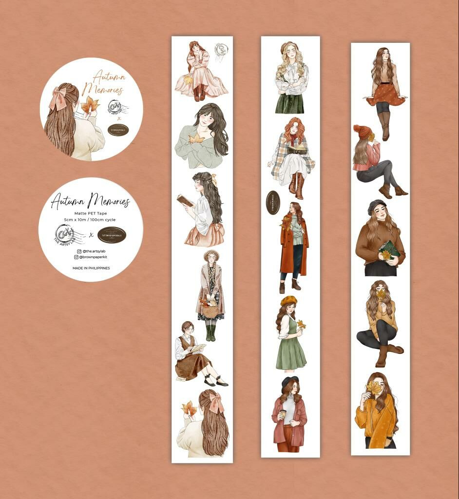 Brownpaperkit tape - Autumn Memories PET