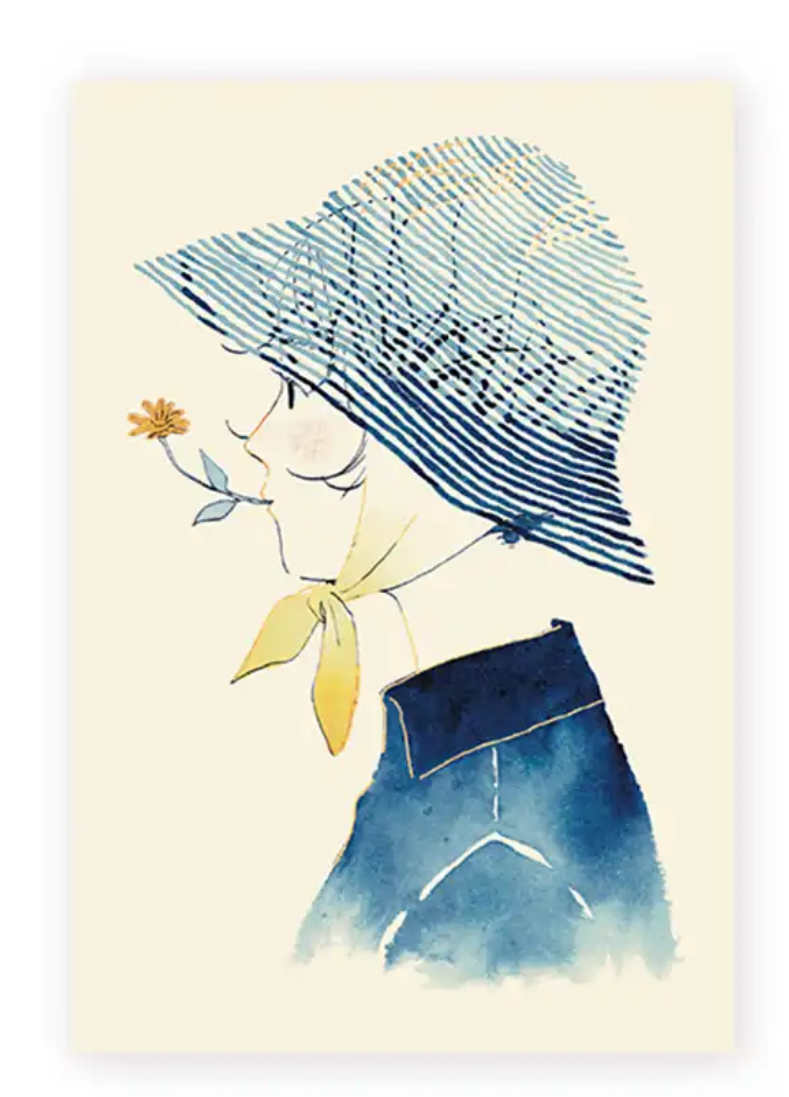 藤卷佐有梨 燙金明信片