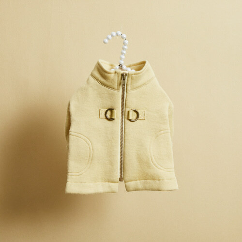 Louisdog 初剪羊毛步行外套/奶油色