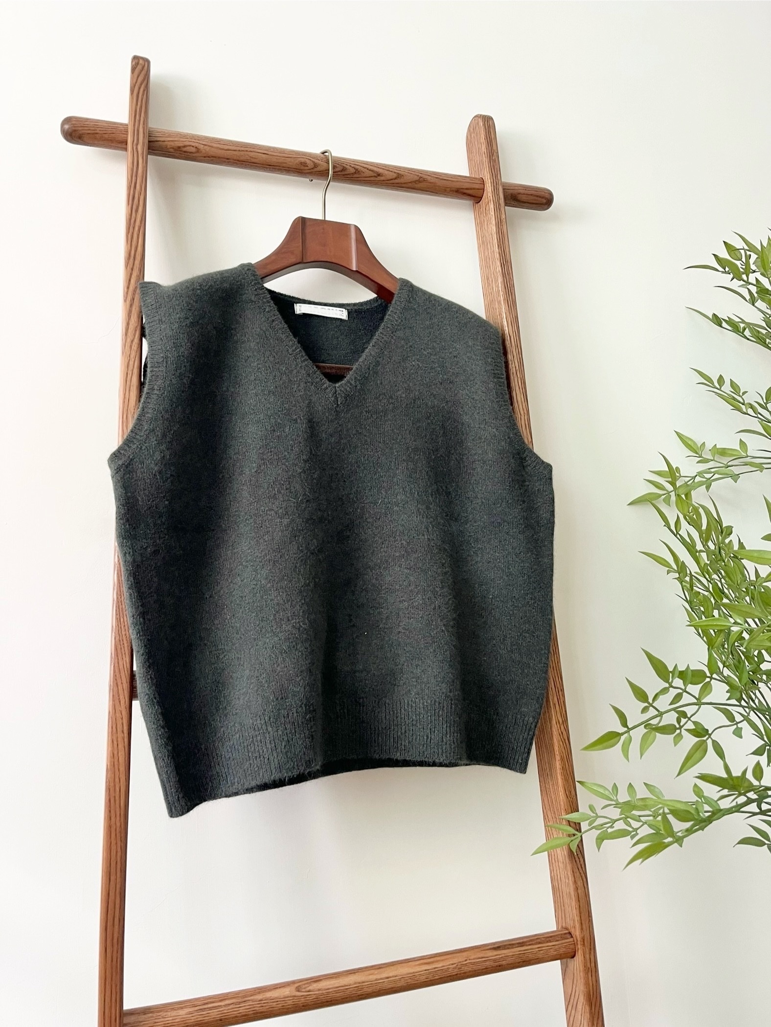 🎏深綠混色背心冷衫