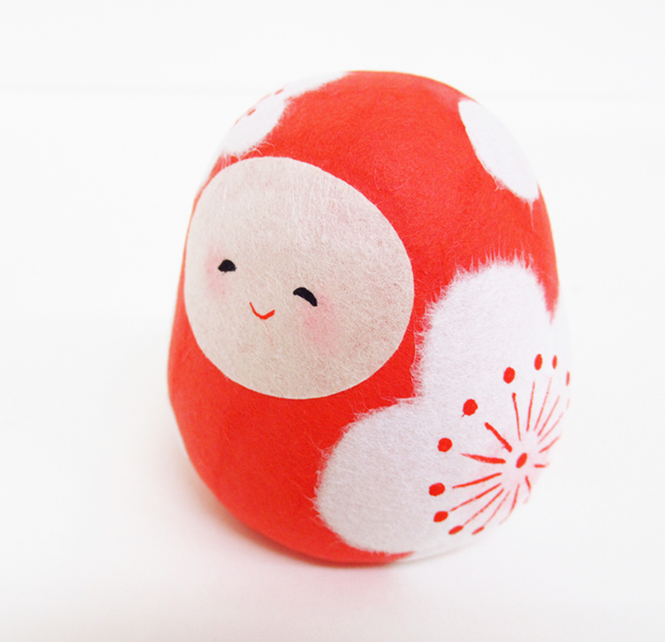 和紙 花笑達摩（小）