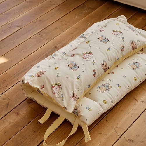 DTD 玩轉人物宇宙探險/花叢兔兔/登園嘟嘟車 - 雙面一體型午睡墊(連枕芯)