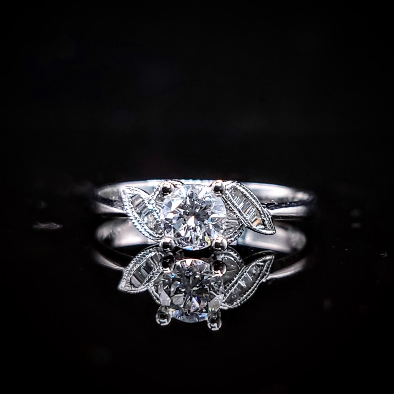 18K White Gold 0.45ct Diamond Ring