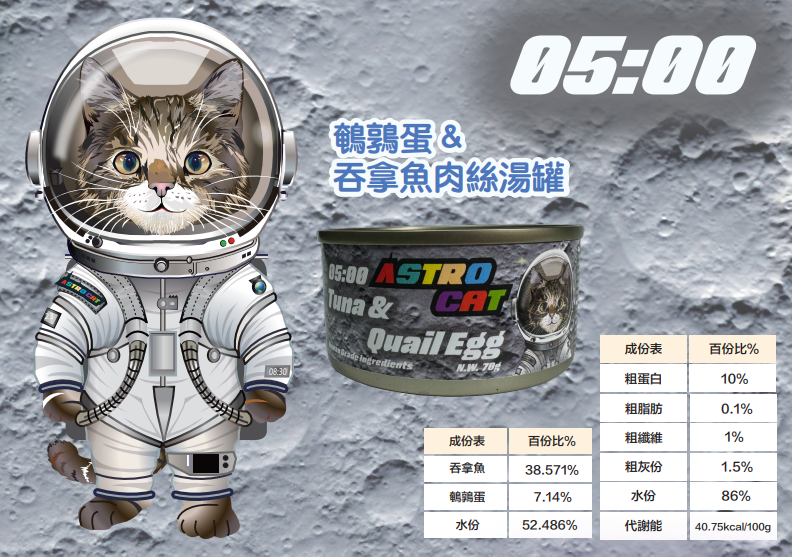 ASTRO CAT 無穀物肉絲湯罐 70g x 5罐試食裝 (平均口味) l 貓星人基地 MeowZone