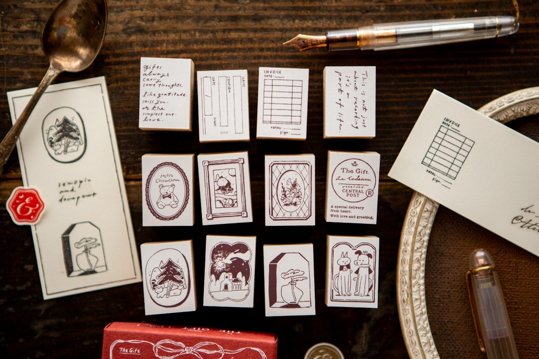Ours - The Gift" Series Rubber Stamp