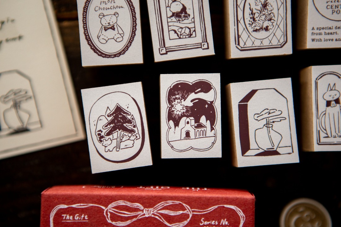 Ours - The Gift" Series Rubber Stamp