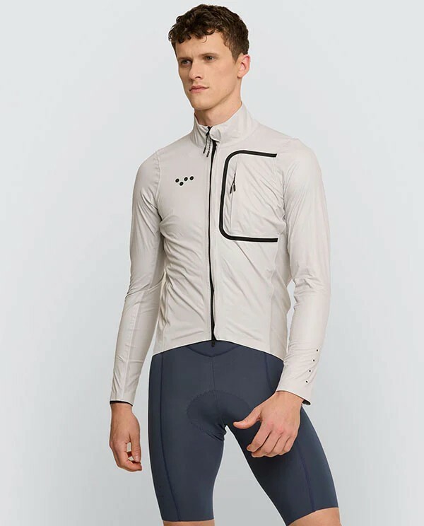 Pedla 男款風雨衣Pro Deflect Jacket Chalk/白