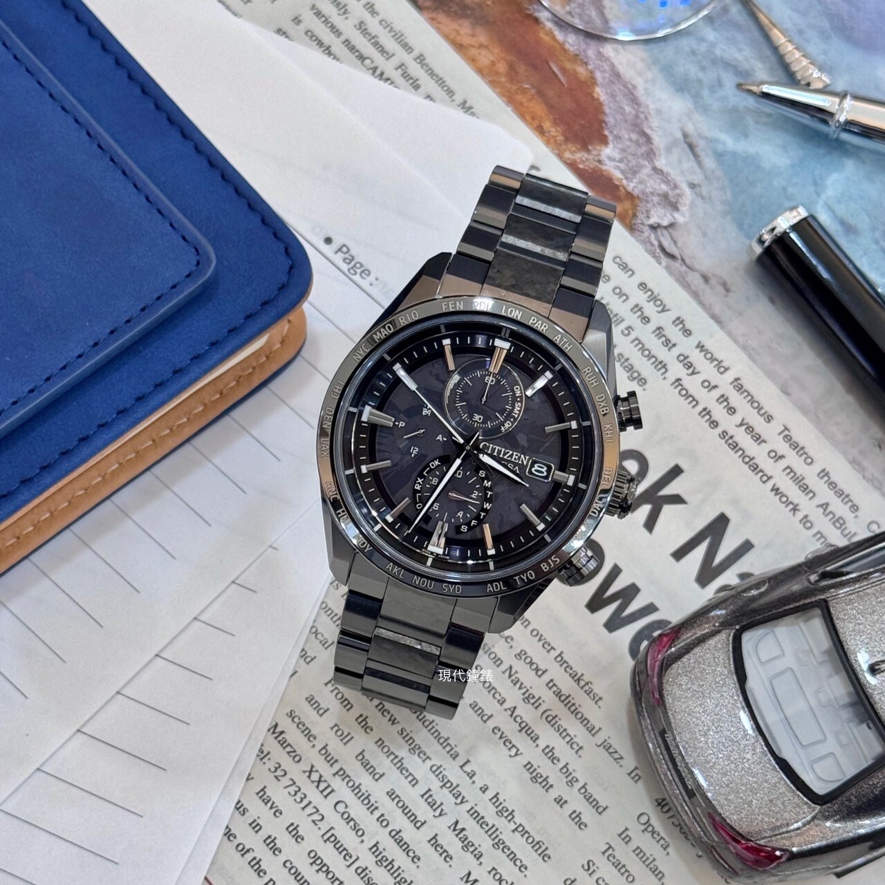 【CITIZEN 星辰】 HAKUTO-R限定款鈦金屬電波男錶AT8287-62E 42mm現代鐘錶