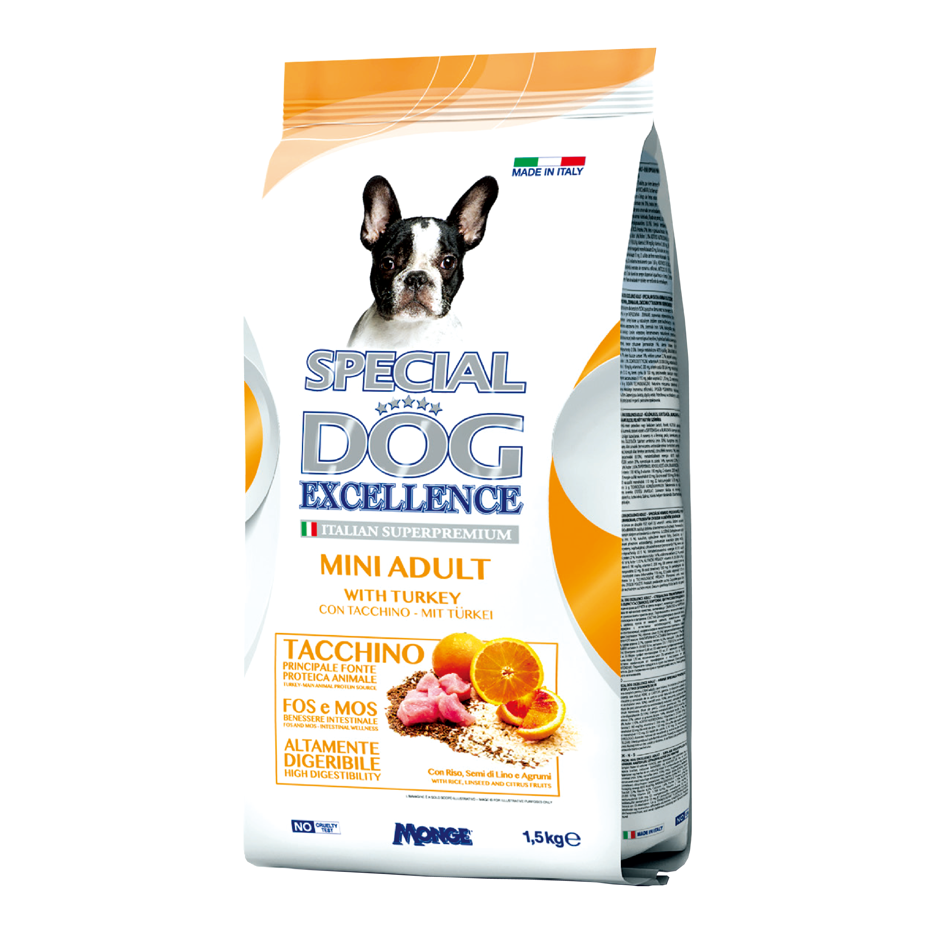 Special Dog Execellence 火雞柑橘小型成犬健體配方 1.5kg (SD-9763)