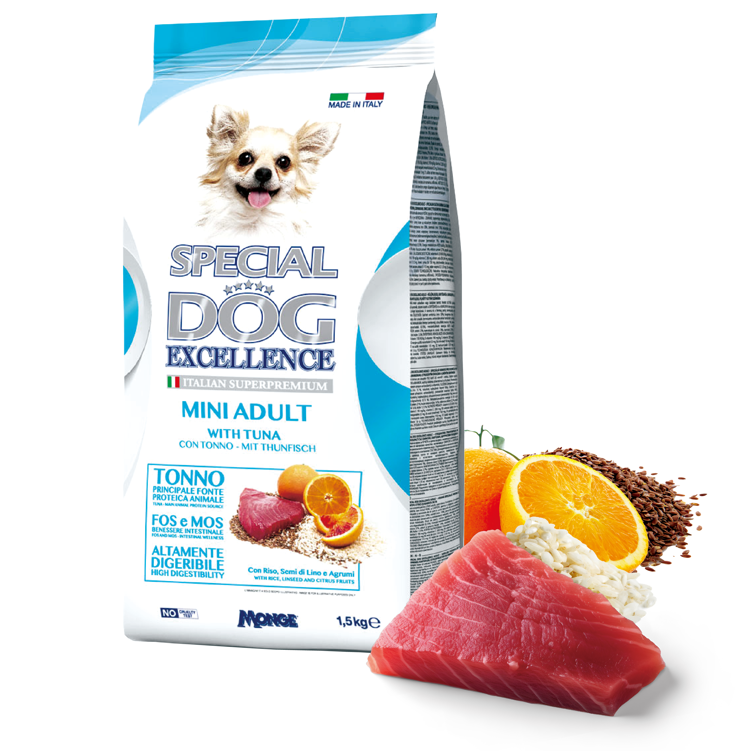 Special Dog Execellence 吞拿魚柑橘小型成犬健體配方 1.5kg (SD-9770)