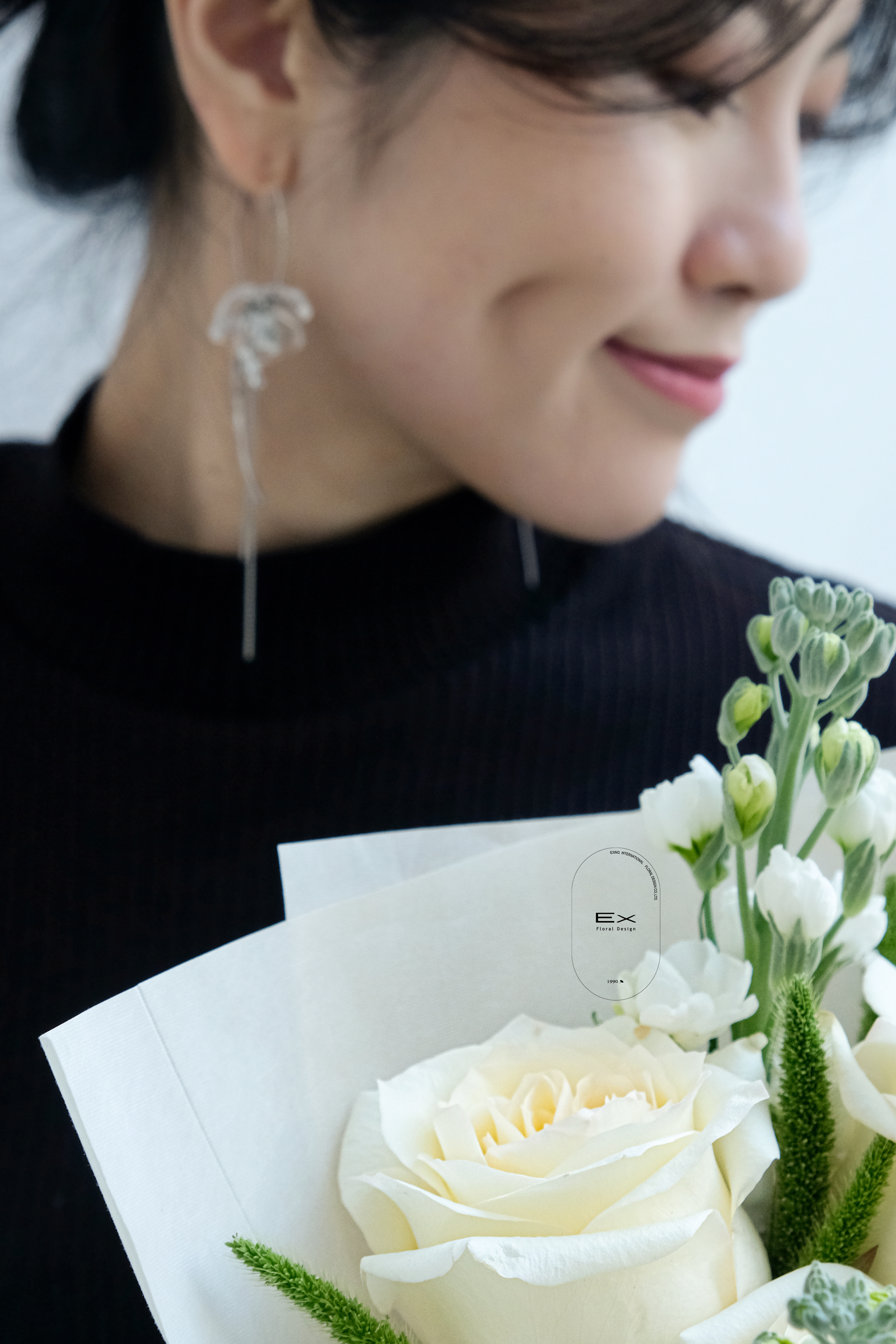 Time 燭光白 鮮花束