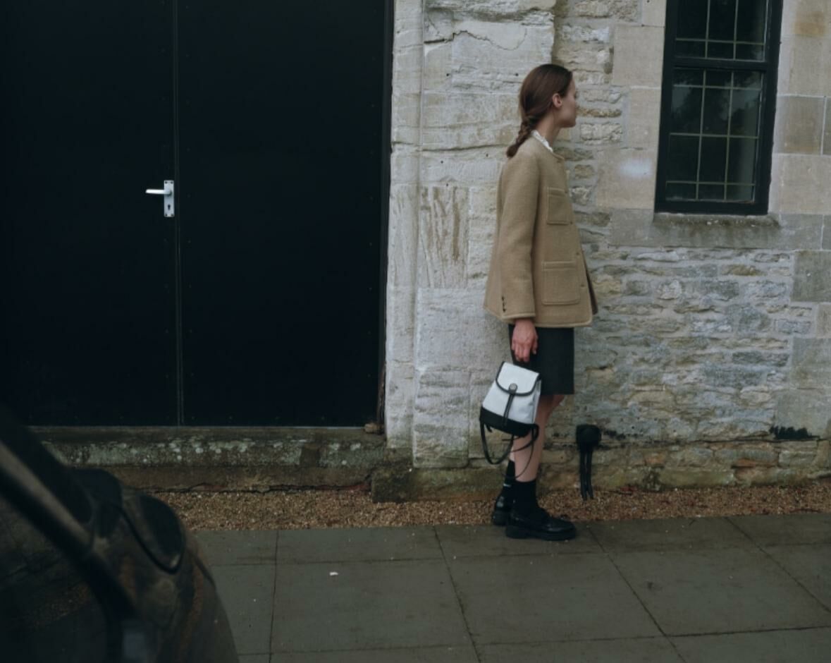 Depound Town Bag backpack(Herringbone Ivory)