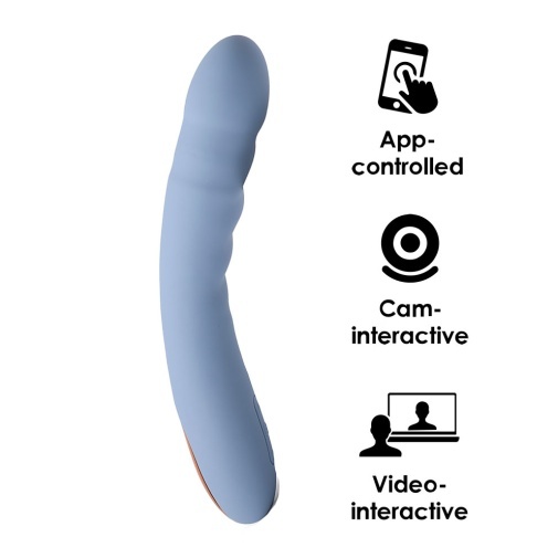 SVAKOM Ava Neo Interactive Thrusting Vibrator Cornflower Blue